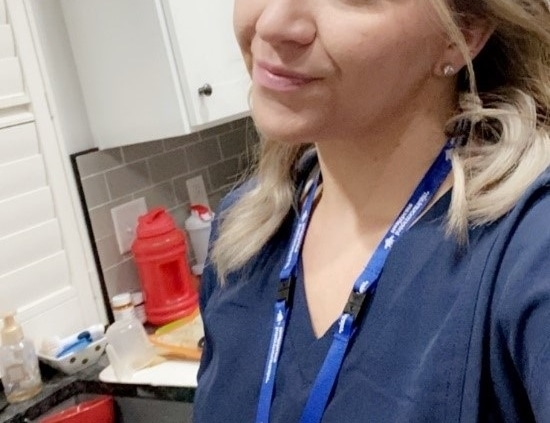 Andrea Bingham ready for work