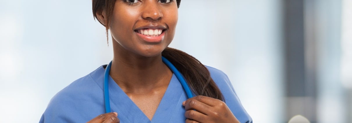 Portrait of a young smiling nurse