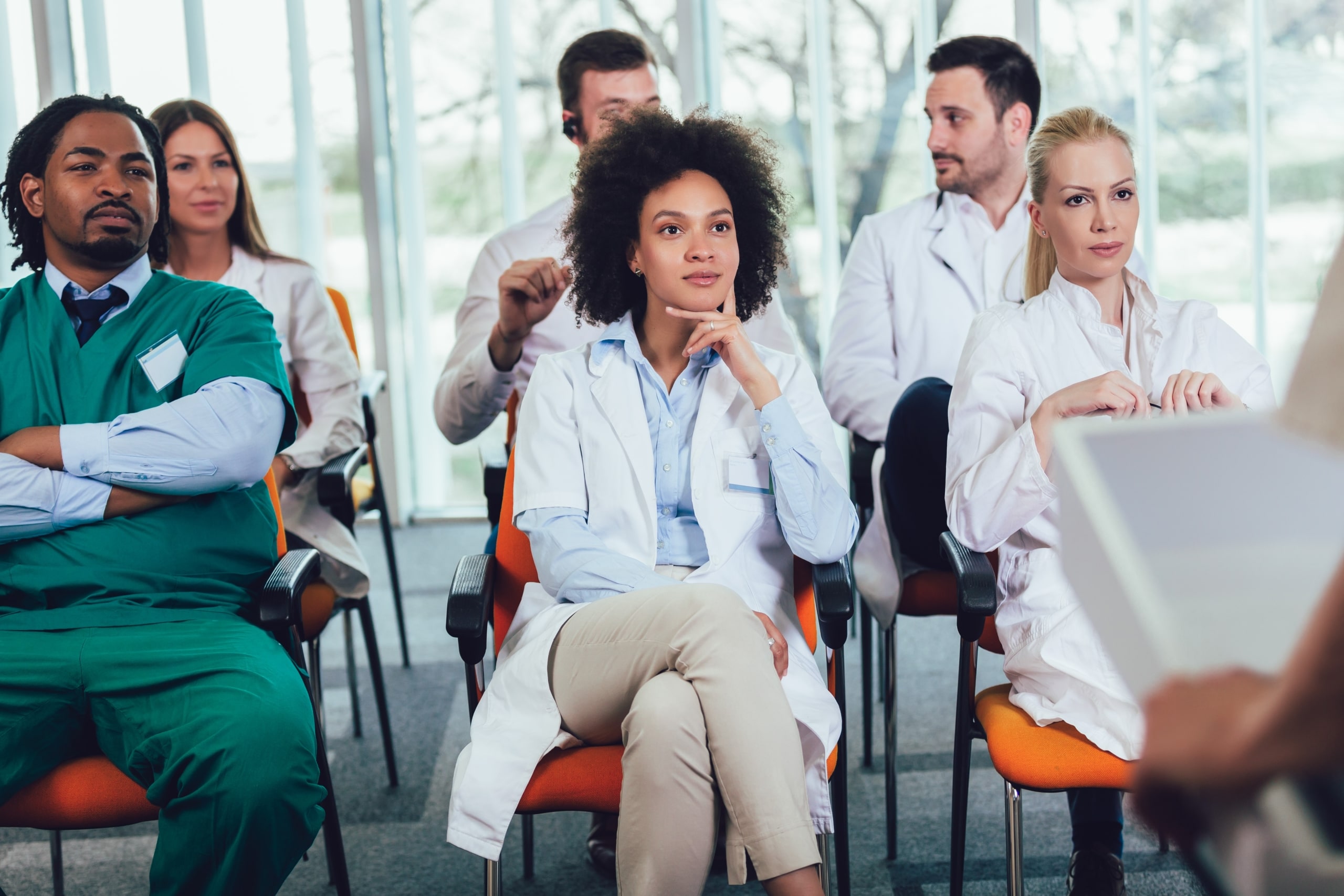 Group of medical professionals at a lecture